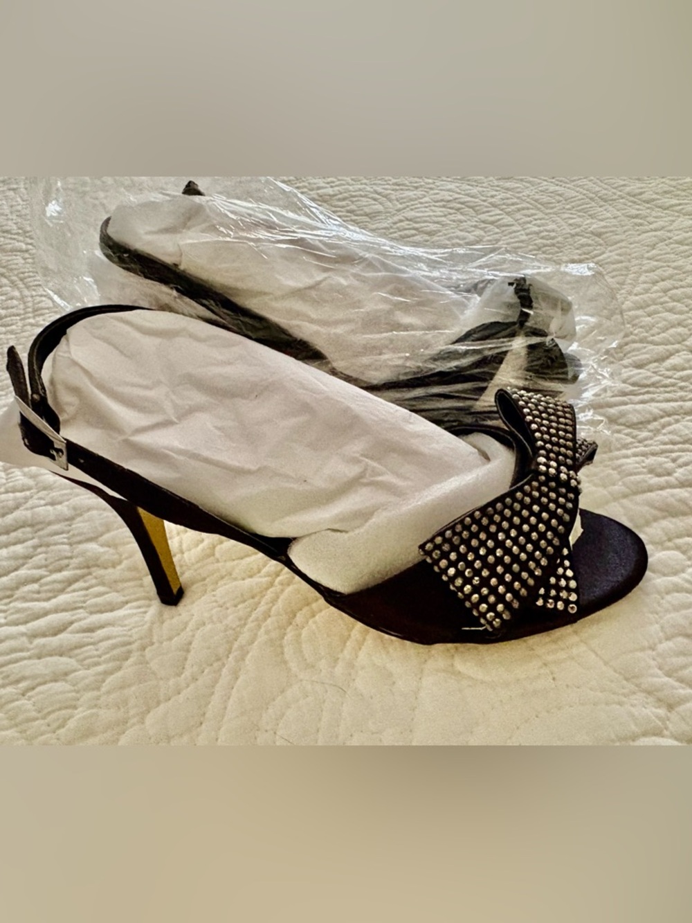 Black Women’s sling back Heels - Elegant Style